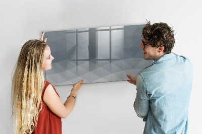 Magnetic writing board Wave abstraction