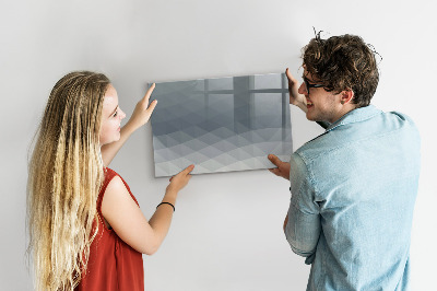 Magnetic writing board Wave abstraction