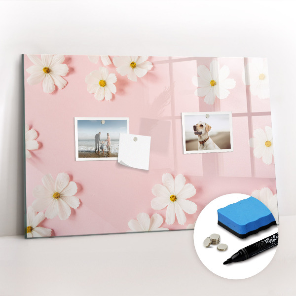 Magnetic writing board Daisy flowers