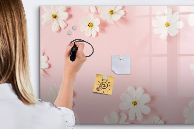 Magnetic writing board Daisy flowers