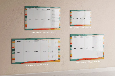 Magnetic erase board Retro Weekly Planner