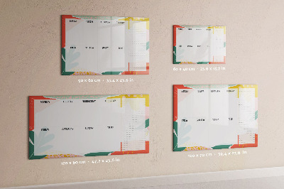 Magnetic drawing board Simple Weekly Planner