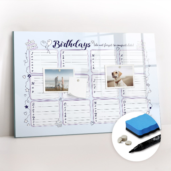 Magnetic drawing board Birthday note