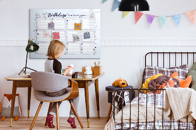Magnetic writing board Birthday note