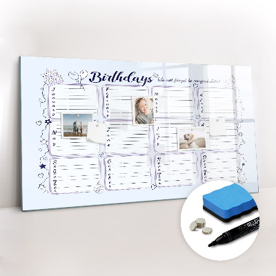 Magnetic drawing board Birthday note