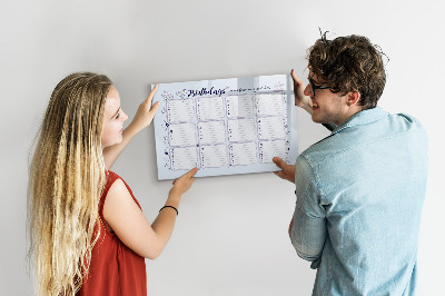Magnetic writing board Birthday note