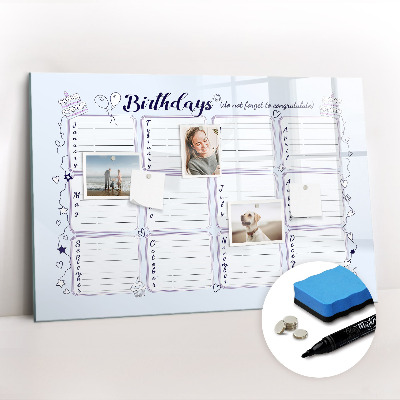 Magnetic drawing board Birthday note
