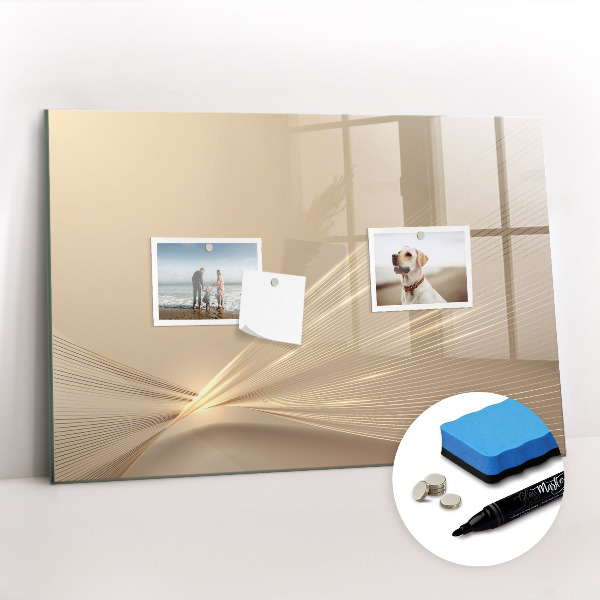 Magnetic writing board Abstract light