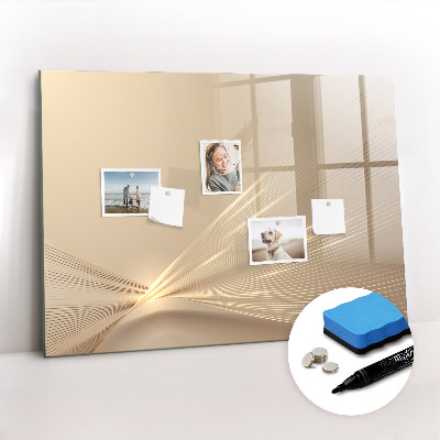 Magnetic writing board Abstract light