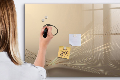 Magnetic writing board Abstract light