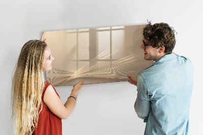 Magnetic writing board Abstract light