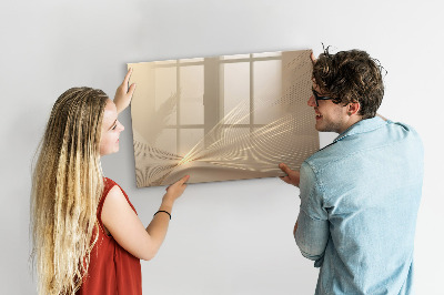 Magnetic writing board Abstract light