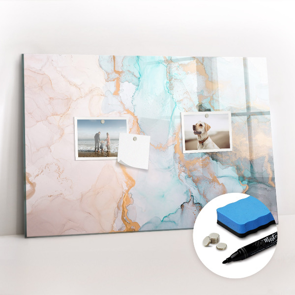 Magnetic board with marker Abstract painting