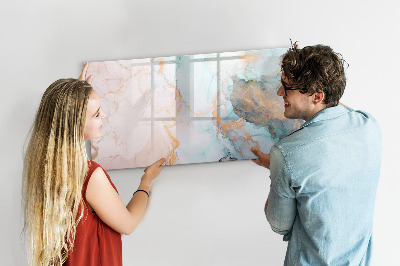 Magnetic board with marker Abstract painting