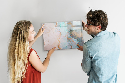Magnetic board with marker Abstract painting