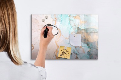Magnetic board with marker Abstract painting