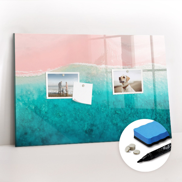 Magnetic drawing board Beach sea sand
