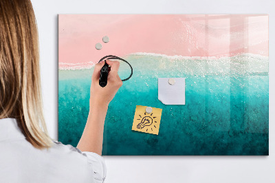 Magnetic drawing board Beach sea sand