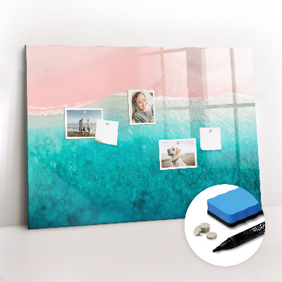 Magnetic drawing board Beach sea sand