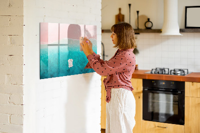 Magnetic erase board Beach sea sand
