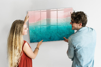 Magnetic drawing board Beach sea sand
