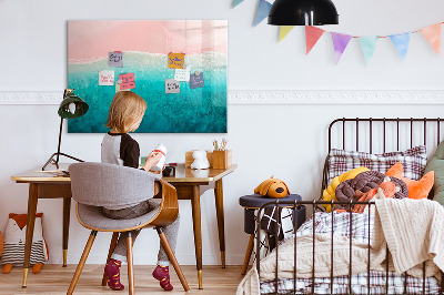 Magnetic drawing board Beach sea sand
