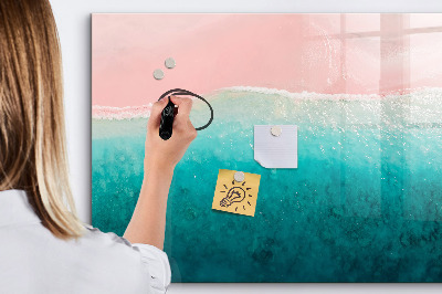Magnetic drawing board Beach sea sand