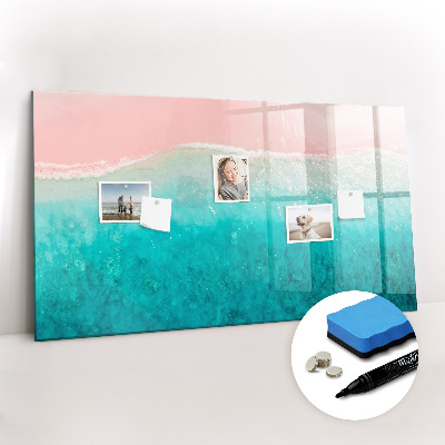 Magnetic drawing board Beach sea sand