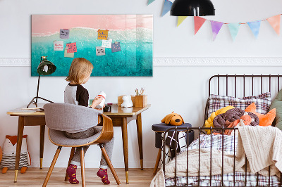 Magnetic drawing board Beach sea sand