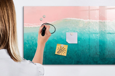 Magnetic drawing board Beach sea sand
