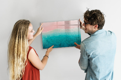 Magnetic drawing board Beach sea sand
