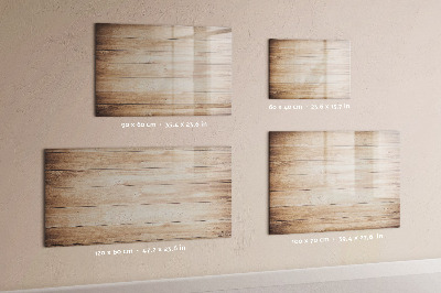 Magnetic board with marker Wooden texture