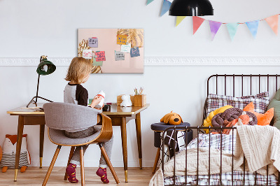 Magnetic drawing board Wooden texture