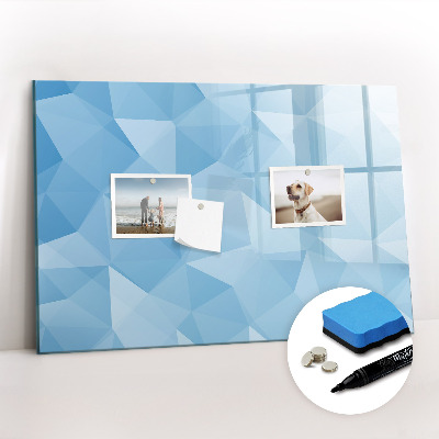 Magnetic erase board Triangles abstract