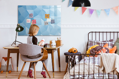 Magnetic erase board Triangles abstract