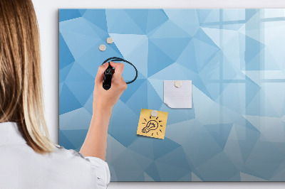 Magnetic board with marker Triangles abstract