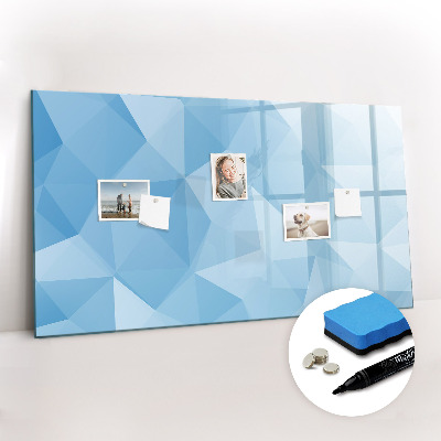 Magnetic board with marker Triangles abstract