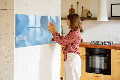 Magnetic board with marker Triangles abstract