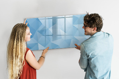 Magnetic board with marker Triangles abstract