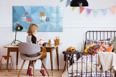 Magnetic board with marker Triangles abstract