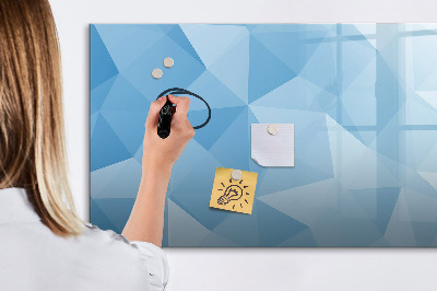 Magnetic board with marker Triangles abstract