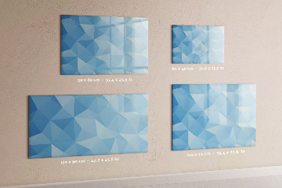 Magnetic board with marker Triangles abstract