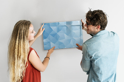 Magnetic board with marker Triangles abstract