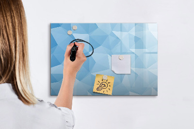 Magnetic board with marker Triangles abstract