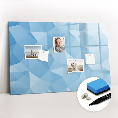 Magnetic board with marker Triangles abstract