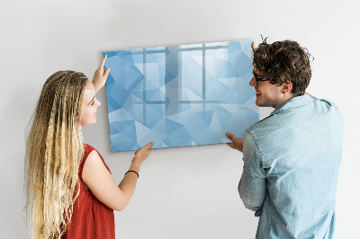 Magnetic board with marker Triangles abstract