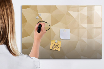 Magnetic board for drawing Abstract triangles