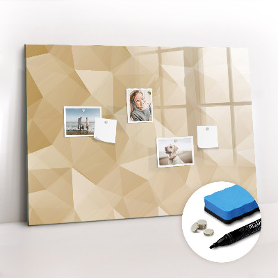 Magnetic board for drawing Triangles abstract
