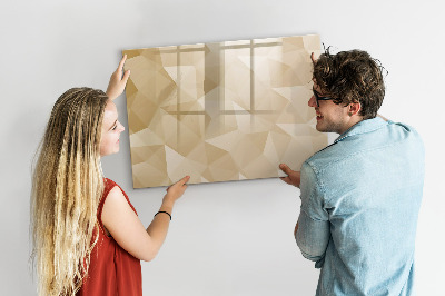 Magnetic board for drawing Triangles abstract