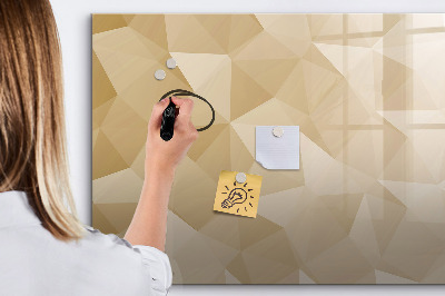 Magnetic board for drawing Triangles abstract